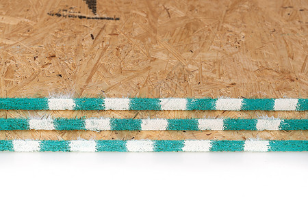 定向刨花板刨花板木板木工蓝色自然材料地面控制板墙纸木头锯末木材背景