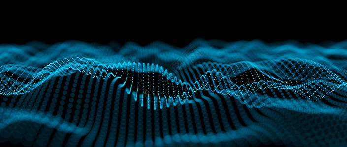 抽象大数据未来派光壁纸背景设计 具有结构网格和圆圈的科学暗模式 现代商业空间点图与散景  3D仁德技术推介会科幻作品横幅派对蓝色背景图片