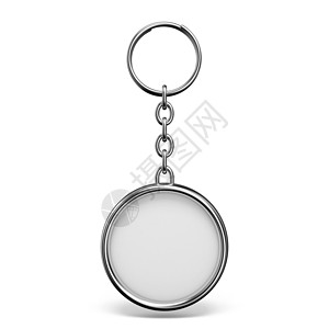 带环的空白金属饰品 用于钥匙圈形状 3背景图片