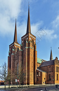 罗斯基勒大教堂地标吸引力高清图片