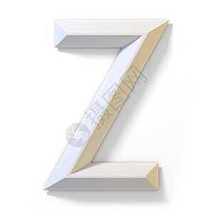白色立体字体 LETTER Z 3背景图片