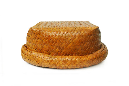 糖篮子圆圈编织桌子柳条手工产品购物面包市场野餐背景图片