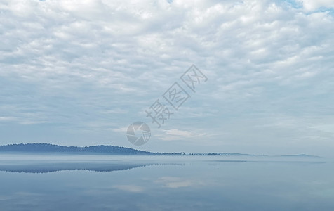 上午湖面景观背景图片