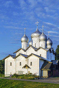 俄罗斯鲍里斯和格莱布教堂背景