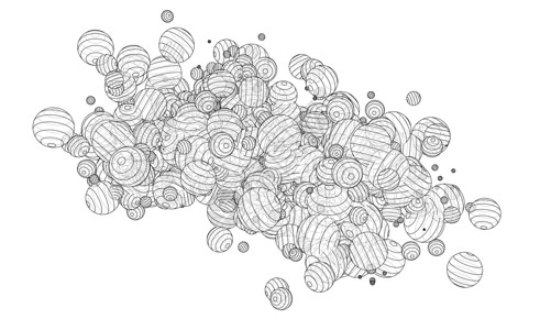 矢量抽象领域背景细胞圆圈创造力蓝图海报艺术网络墙纸推介会横幅背景图片