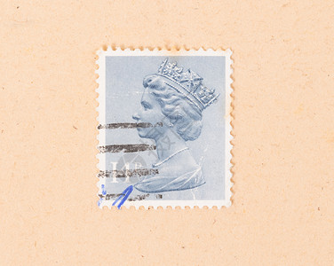 女王陛下艺术字联合王国CIRCA 1980年 印在国王陛下的邮票古董女士信封历史性收藏空气爱好收集版税头发背景