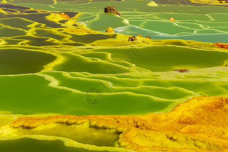 Dallol 埃塞俄比亚达那基尔萧条陨石火山地球冒险温度尔塔热液弹簧全景沙漠背景图片