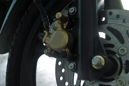 盘式前轮刹车垫运输摩托车骑士刹车片安全手刹速度车辆发动机旅行背景