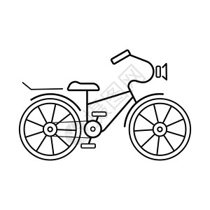 自行车图标 准备您的设计 贺卡背景图片