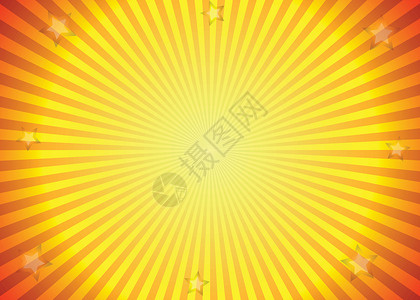 黄色和橙色的太阳射线背景背景图片