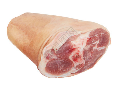 新鲜猪头关节厨房小腿弯头红色烹饪屠夫猪肉烧烤粉色背景图片