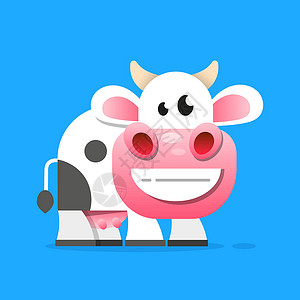 牛奶文字牛与一杯牛奶 vecto象形农民绘画哺乳动物农场商品市场奶制品动物卡通片插画