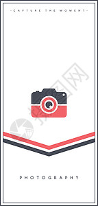 摄影相机主题传单小册子海报模板 vecto镜片单反技术视频反光镜背景图片