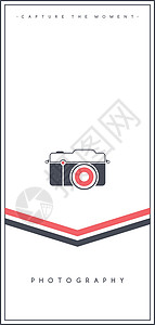 无反光镜摄影相机主题传单小册子海报模板 vecto技术单反镜片反光镜视频设计图片