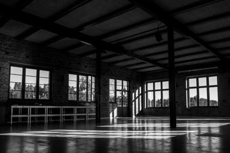 窗外地板上的影子会场白色地面黑色线条艺术阴影窗户建筑学房子背景图片