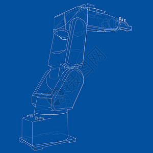 机器人图工业机器人机械手 韦克托生产手臂工程金属电子人创造力创新动力学工厂通讯设计图片