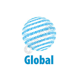 矢量标志 glob芯片网络世界电脑信号互联网地球全球技术轨道背景图片