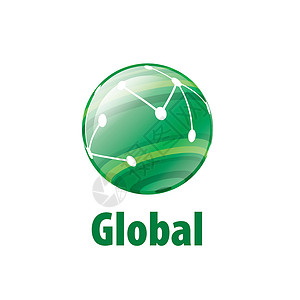 矢量标志 glob行星标签圆形地球技术插图商业创造力圆圈世界背景图片