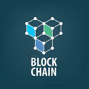 钴矿矢量标志 blockchai密码互联网代码技术创新交换标识芯片插图盒子设计图片
