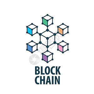矿湾矢量标志 blockchai密码银行业交换创新银行插图互联网标识数据库盒子设计图片