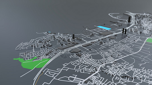 博克摔跤3D 未来派城市建筑建筑学摩天大楼天际天空高楼金融商业市中心渲染圆顶背景