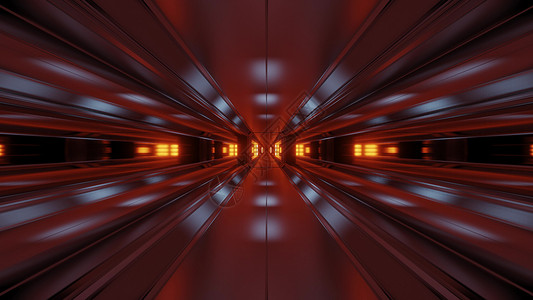 清干净风格隧道走廊背景 蓝光背景三度翻接Name深色科幻镜子运动反射对比度反光3d镜像渲染背景图片