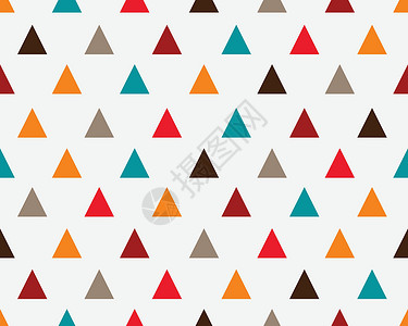 抽象的多色三角形无缝模式背景 - 矢量插图Name背景图片