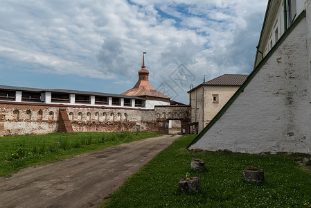 脸面塔和科赛塔 基里洛 -贝罗泽斯基修道院高清图片