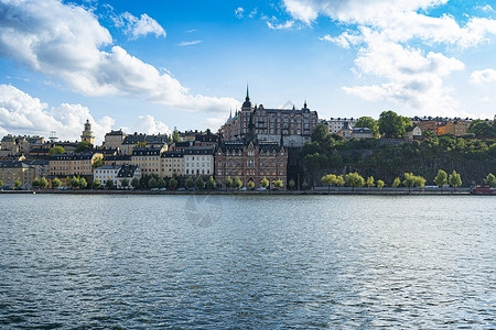 斯德哥尔摩历史悠久的马里亚希森建筑高清图片