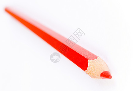 木制红铅笔的透视视图背景图片