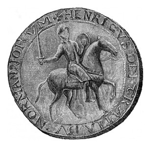 蜡封印章封印和封章人亨利一世 古代雕刻背景