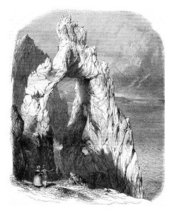 卡普里岛自然公园 古代雕刻背景图片
