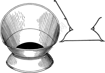 吐痰痰盂的设计是一个用来吐酒的容器插画