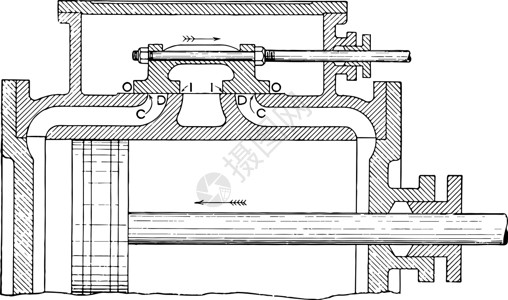 steamSteam 引擎古董插图的幻灯片valve插画