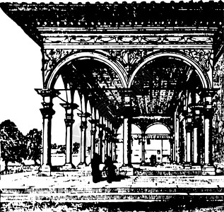 街机元素古代雕刻背景图片