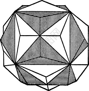 Pyrite的穿透双胞胎 陈年插图背景图片