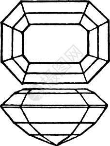 翡翠雕刻素材石膏切开的翡翠通常被切割 古代雕刻插画