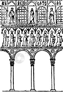 阿波利纳尔的拱门 是开放空间的上边缘插画
