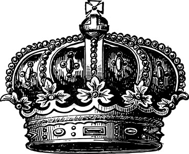 已故的康索尔王子王冠古代雕刻背景图片