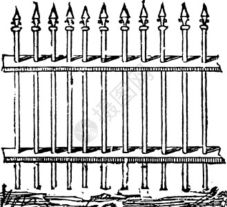 酒吧栅栏复古雕刻背景图片