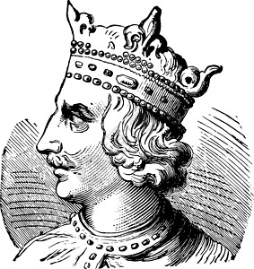 英格兰的亨利一世插画高清图片