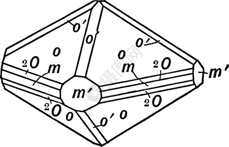 古代插图晶体学绘画黑色艺术白色雕刻背景图片