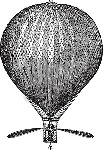 Lunardi 气球复古插画背景图片