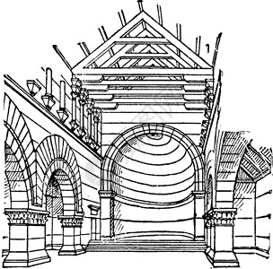 卡尔卢夫教堂在插图插画
