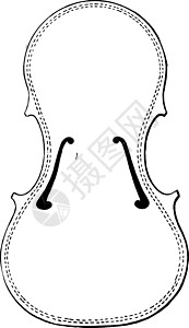 维奥林身体 古董插图背景图片