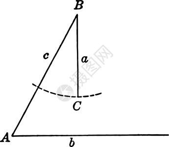 正弦三角形复古插图法的模糊案例背景图片