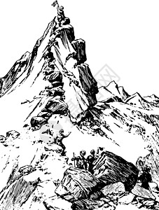 弗里蒙特峰复古它制作图案高清图片