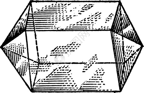 棱镜复古插画插图雕刻艺术面孔三角形黑色绘画正方形白色背景图片