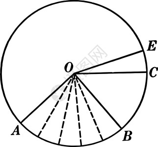圆形陈年插图中的中心角和弧背景图片