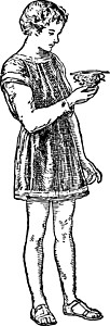 罗马男孩古代插图背景图片